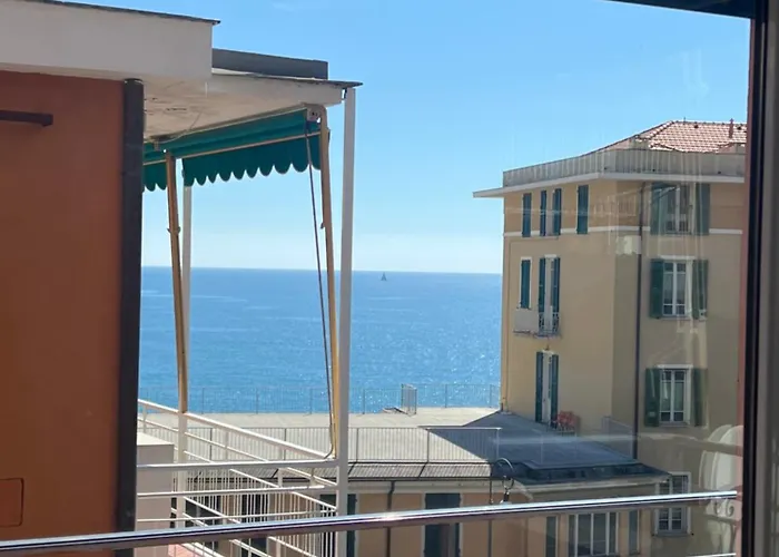 Welcome Riviera-primavera 1a- Vista Mare- Spazioso E Comodo Appartamento-2 Bagni-wifi-aria Condizionata In Ogni Stanza-garage A Pagamento 15 Euro Al Giorno Apartamento Rapallo